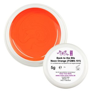 Premium Farbgel Neon Orange  (FGMS-101) - Back to the 80s Serie
