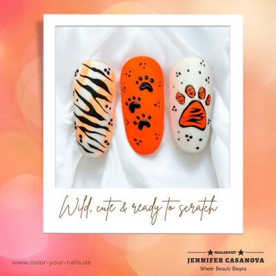 Premium Farbgel Neon Orange  (FGMS-101) - Back to the 80s Serie