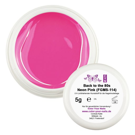Premium Farbgel Neon Pink (FGMS-114) - Back to th- Softline Tiegele 80s Serie