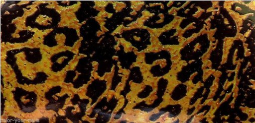 15cm Tranferfolie Leopard Goldbraun-schwarz (R6)