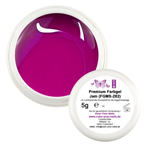 Premium Farbgel Jam (FGMS-282) Lila-Magenta (HEMA FREE)