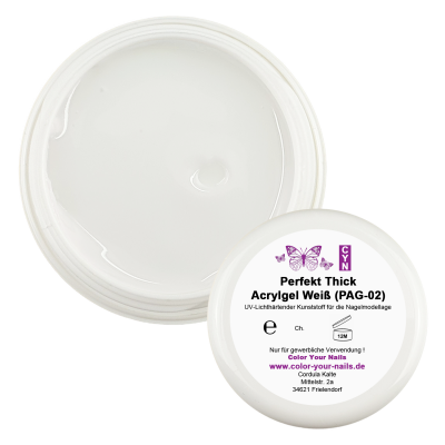 Perfekt Thick Acrylgel Weiß (PAG-02) 5ml