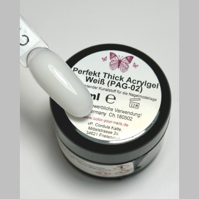 Perfekt Thick Acrylgel Weiß (PAG-02) 5ml