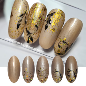 10,5ml Quick Gloss Holo Gold (R3) in Pinselflasche