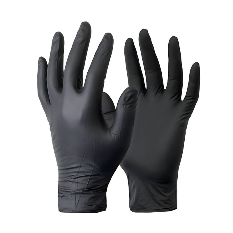 Nitril Handschuhe schwarz, Gr. M. 100 Stk. im Spenderkarton