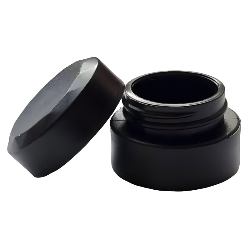 Doppelwandige Probentiegel schwarz. Für 2ml Inhalt.  1 Stk.