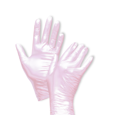 Nitril Handschuhe METALLIC ROSA, Gr. M., Nitrilhandschuhe 25 Stk