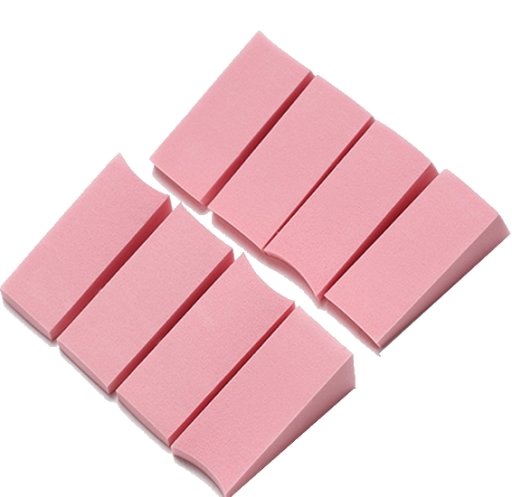 8 Spongeschwämmchen, rosa.Ombre