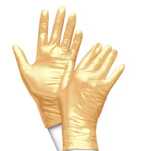 Nitril Handschuhe METALLIC GOLD, Gr. M., Nitrilhandschuhe...
