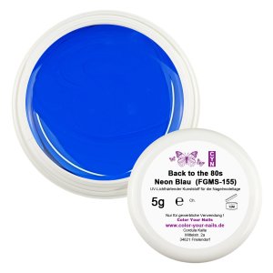 Premium Farbgel Neon Blau (FGMS-155) - Back to the 80s...