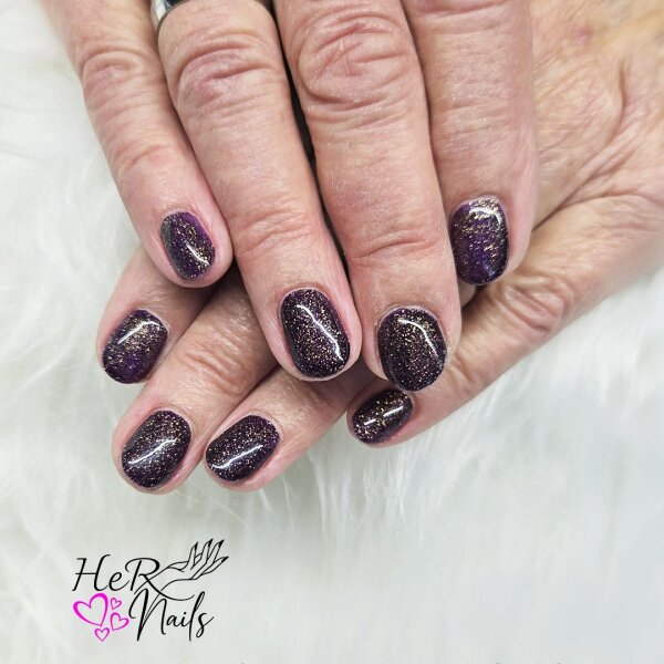 Glittergel  Braun-Gold (FGG-88) mit leichten lila-touch