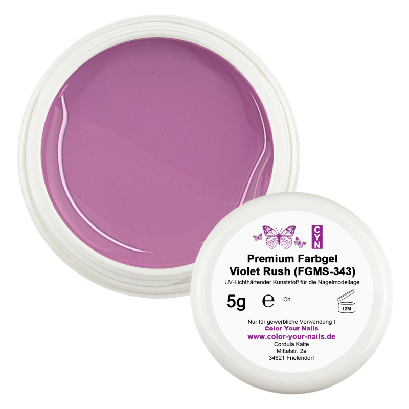5g Farbgel. Auswahl. Violet Rush (FGMS-343)