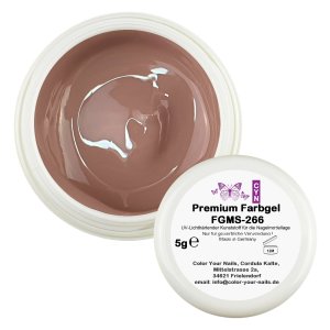 Premium Farbgel Frappé  (FGMS-266) Mittelbraun