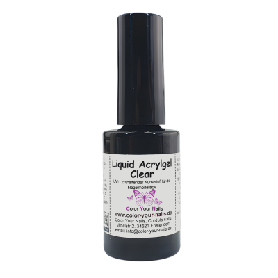 Liquid Acrylgel, 5ml in Pinselflasche Clear 2.0
