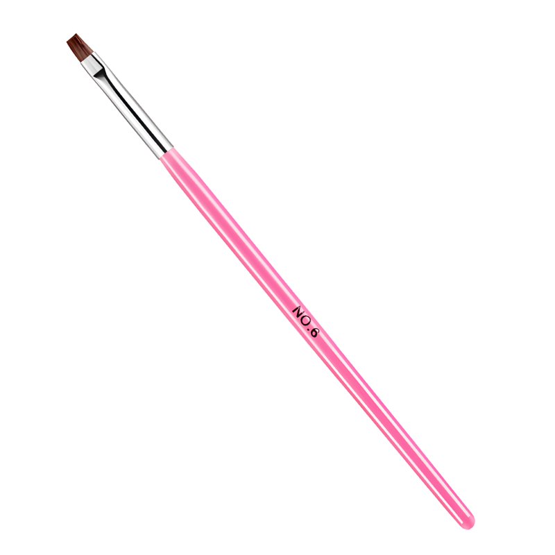 Gelpinsel Nr. 6, eckig, Rosa