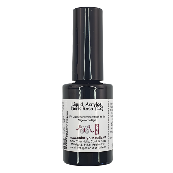 5ml Liquid Acrylgel Camouflage - Töne,  in Pinselflasche Cam. Dark Rosa (12)