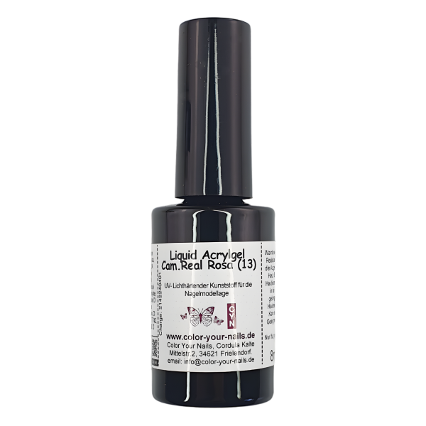 5ml Liquid Acrylgel Camouflage - Töne,  in Pinselflasche Cam. Real Rosa (13)