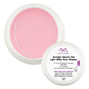 Special One Acrylgel light Miky Rose Glimmer, wie UV-Gel...