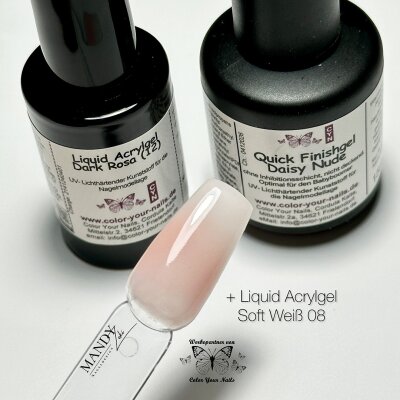 15ml Liquid Acrylgel in Pinselflasche Cam. Dark Rosa (12)