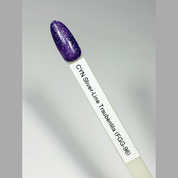 Premium Silver - Line Glamgel, 5g. Farbgele mit silber Glitzer Traubenlila (FGG-96)