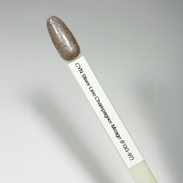 Premium Silver - Line Glamgel, 5g. Farbgele mit silber Glitzer Champagner-Mirage (FGG-97)