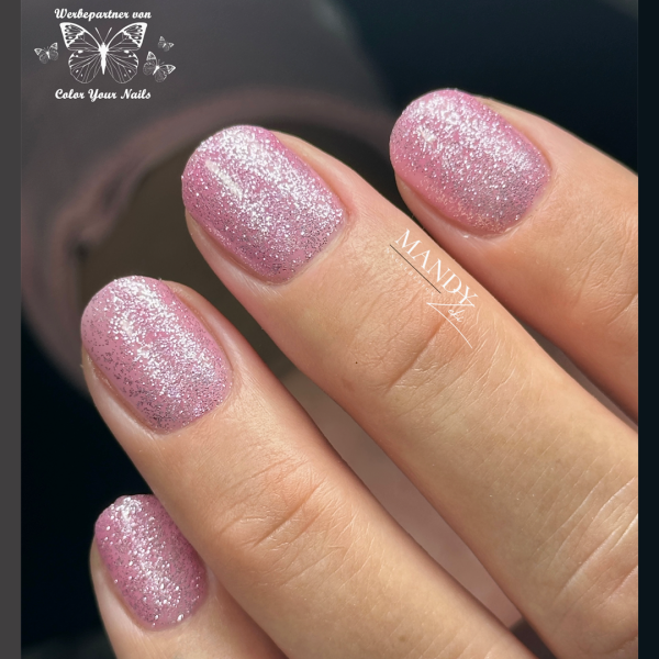Premium Silver - Line Glamgel, 5g. Farbgele mit silber Glitzer Petal Pink (FGG-98)
