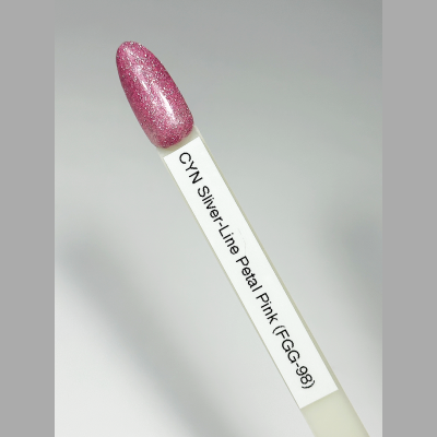 Premium Silver - Line Glamgel, 5g. Farbgele mit silber Glitzer Petal Pink (FGG-98)