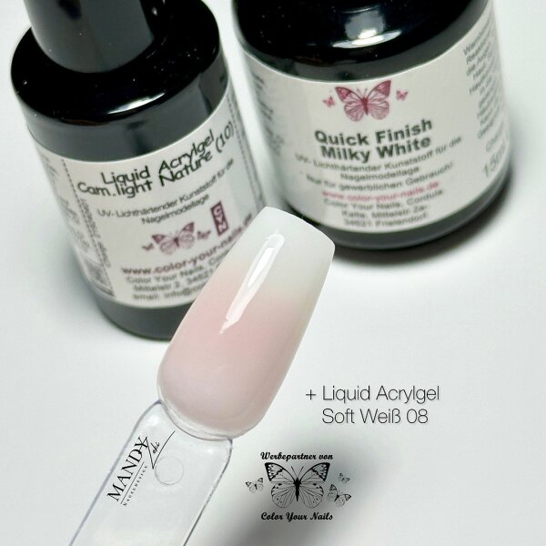 Liquid Acrylgel IM TIEGEL. Farbe: 15g Cam. light Natur (10)