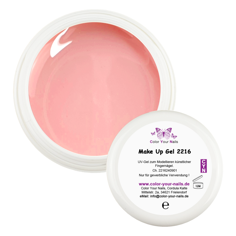 Make up Gel NUDE HELL (2216).Fiberglasgel 5g