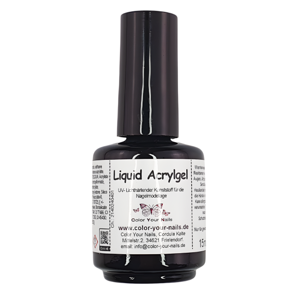 15ml Liquid Acrylgel in Pinselflasche Cam. Super Rosa (11)
