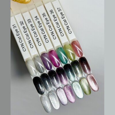 Crystal Cat Eye Farbgele Sternsilber (32)