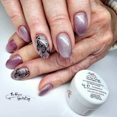 Crystal Cat Eye Farbgele Violettglanz (34)