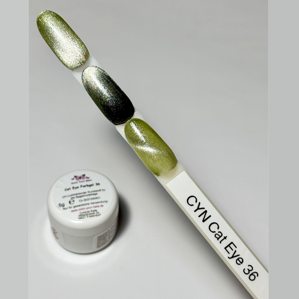 Crystal Cat Eye Farbgele Olivestrahl  (36)