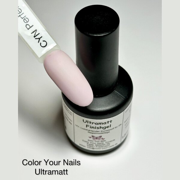 Ultramatt Finishgel in der Pinselflasche. 15ml