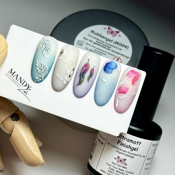 Ultramatt Finishgel in der Pinselflasche. 15ml