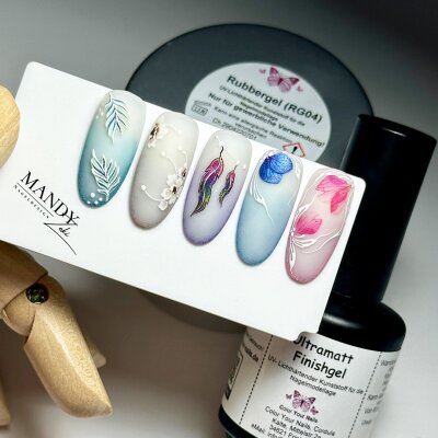 Ultramatt Finishgel in der Pinselflasche. 15ml