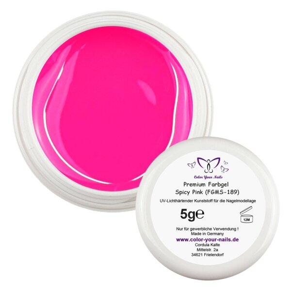 5g Premium Farbgel Spicy Pink (FGMS-189)