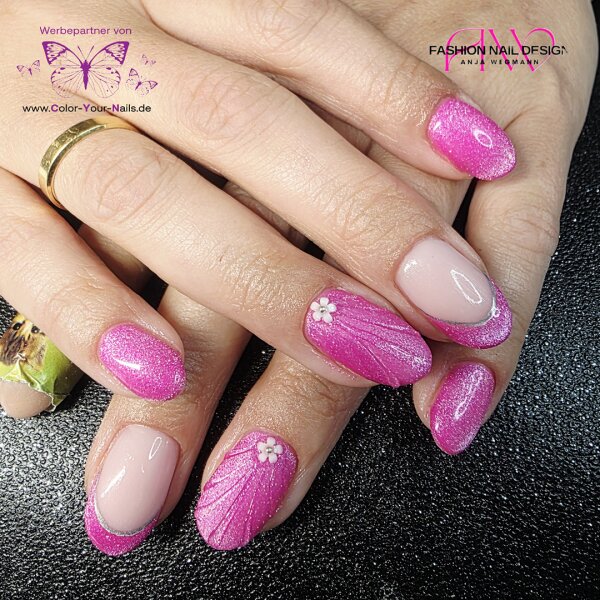 Reflektion Neon Cat Eye Farbgel Magenta (173)