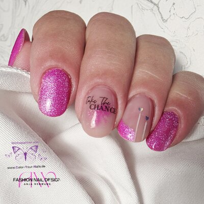 Reflektion Neon Cat Eye Farbgel Magenta (173)