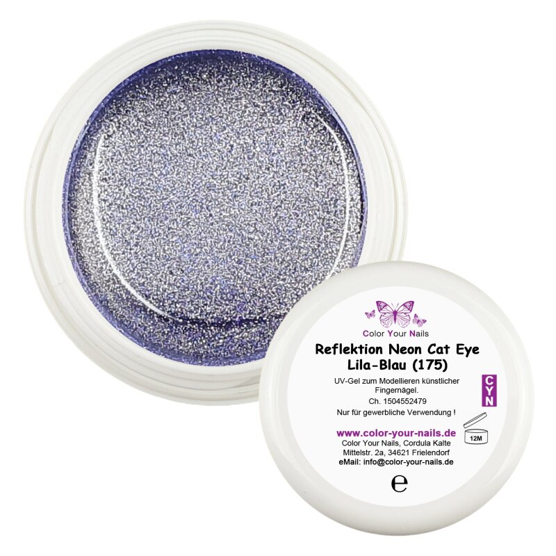 Reflektion Neon Cat Eye Farbgel Lila-Blau (175)