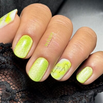 Reflektion Neon Cat Eye Farbgel Gelb (178)