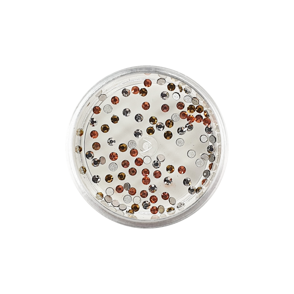 ca. 100 Strasssteine in Dose.  Mini Glamoure (-6)