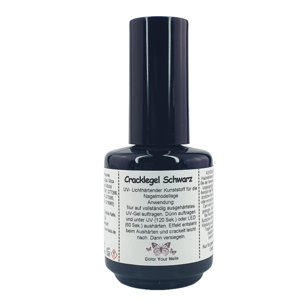 Cracklegel Schwarz 15ml