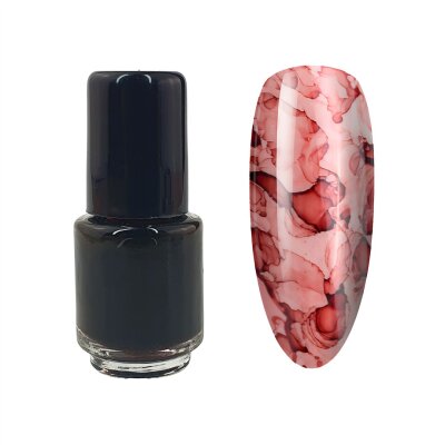 Ink Color – Nailart Farbe in vielen Farben Orangebraun (01) 4,5ml Pinselflasche