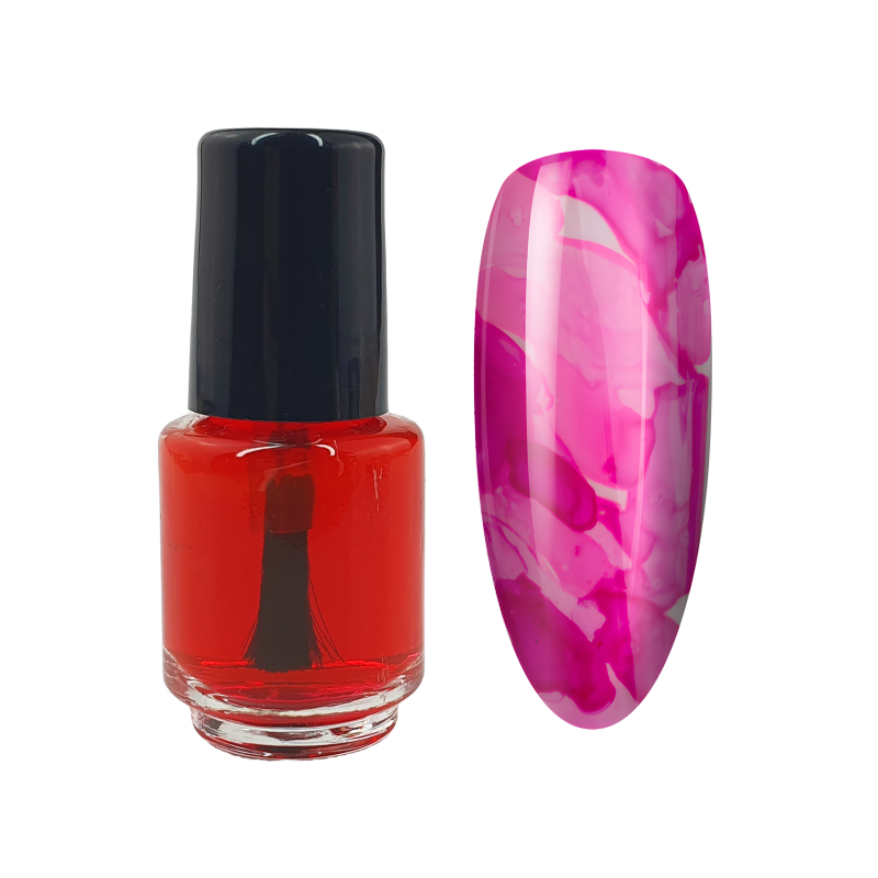Ink Color – Nailart Farbe in vielen Farben Magenta (02) 4,5ml Pinselflasche