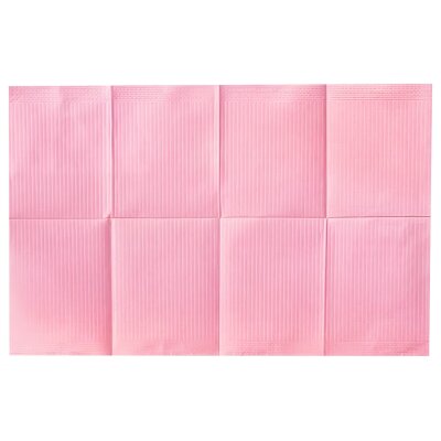 Folierte Naildesign Arbeitsunterlage, Wasserundurchlässig Rosa 25 Stk