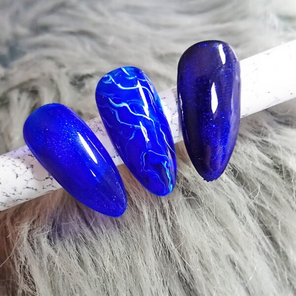 Glass Color Finish in Pinselflasche. 5ml Blue