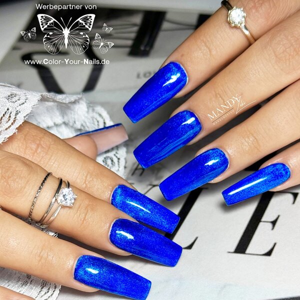 Glass Color Finish in Pinselflasche. 5ml Blue