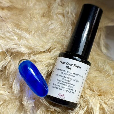 Glass Color Finish in Pinselflasche. 5ml Blue