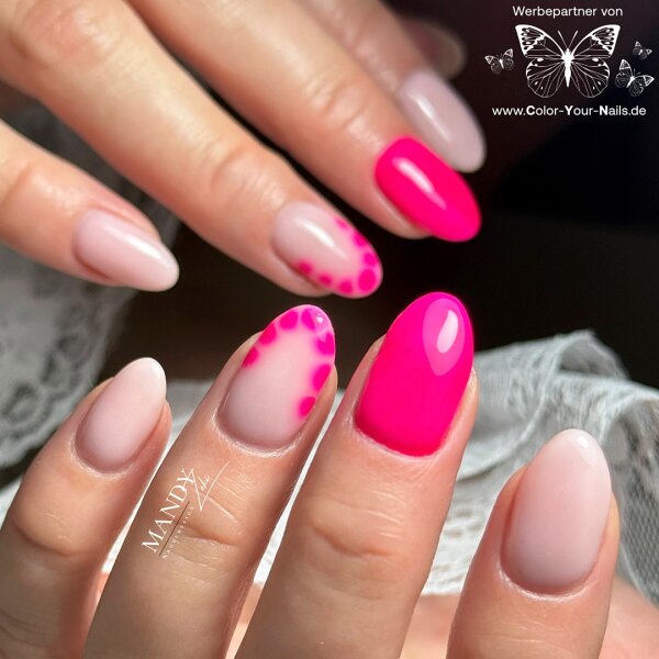 Glass Color Finish in Pinselflasche. 5ml Pink